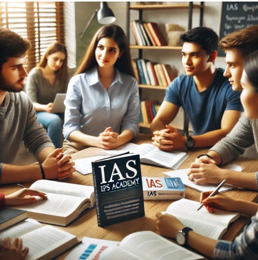 Mentor and student discussing across a table